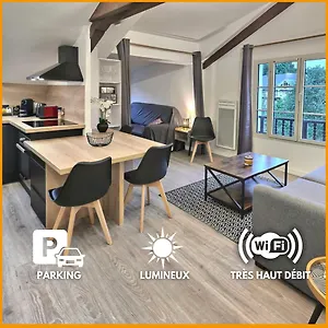 Appartement Mignon, T1 Bis Cosy & Calme, Neuf, Parking, Balcon, Gerde